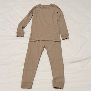 Burt's Bees Tan Kids Pajama Set size 3T